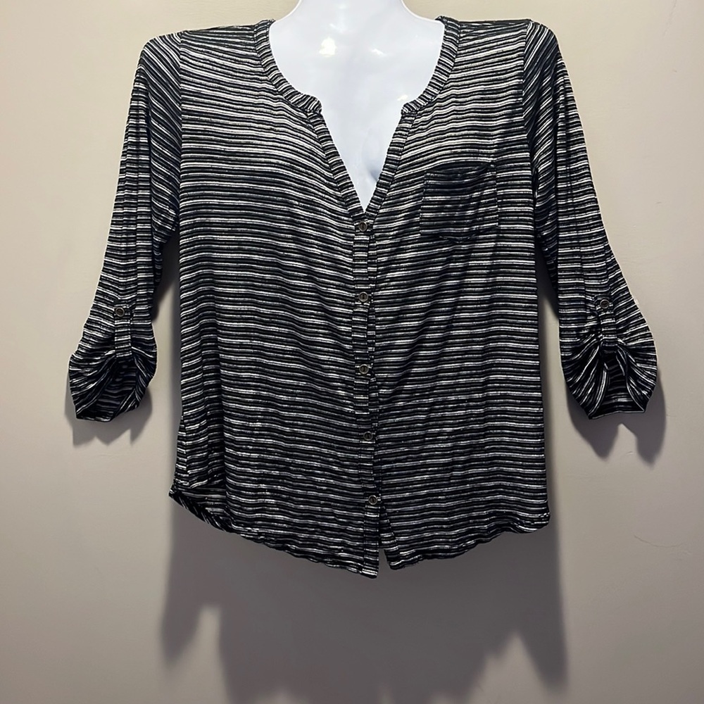 Maurice's Striped 3/4 Sleeve Shirt